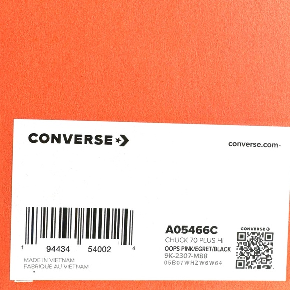 Converse Chuck 70 Plus High Top Shoes Skate Canvas Pink Women's Size A05466C - Picture 8 of 9